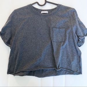 Basic Pocket Crop - Dark Grey
